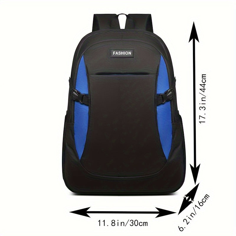 Large Capacity Waterproof Nylon School Backpack for Going Out and Casual Use