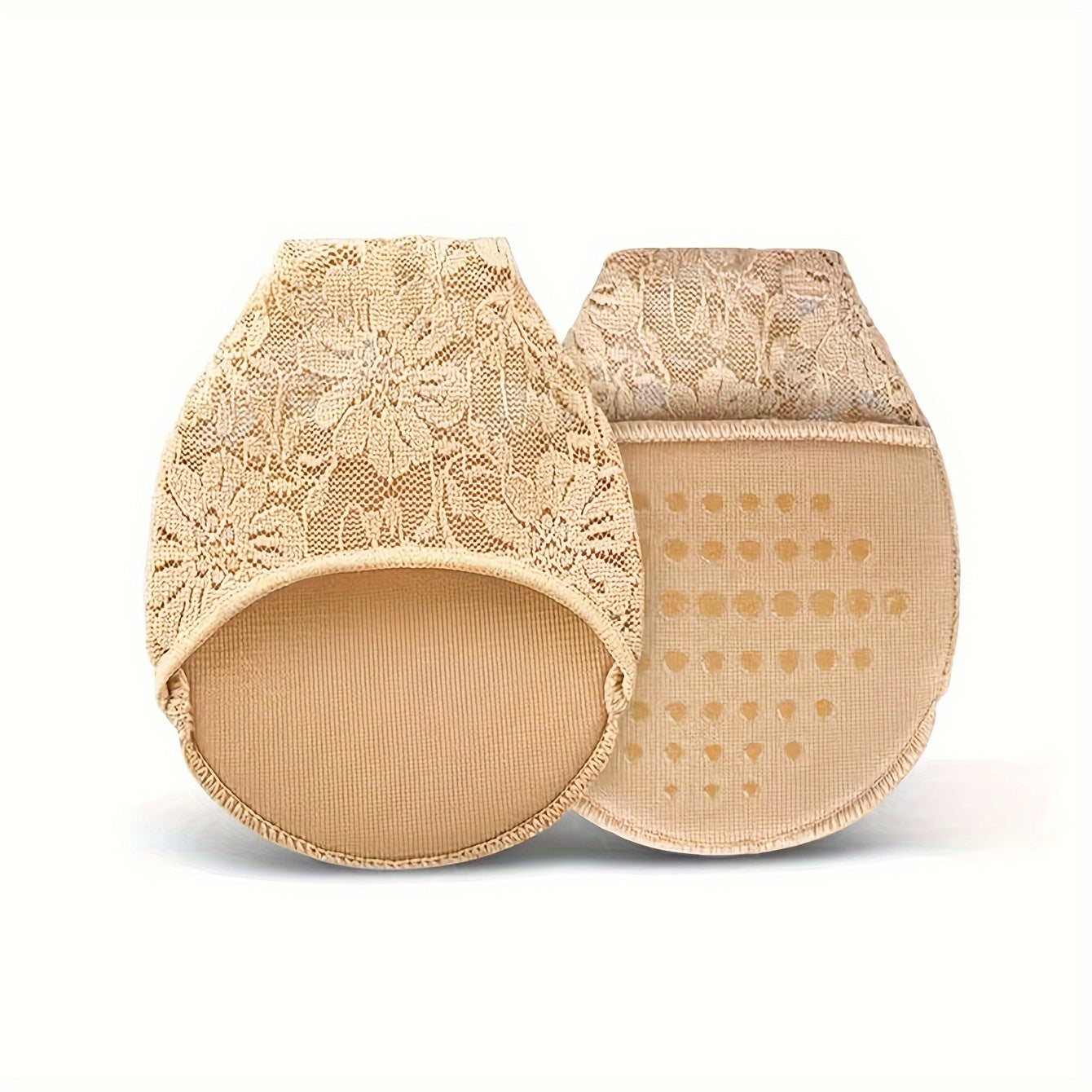 Women's Lace Forefoot Socks for Heels and Sports Shoes Thick Soft Toe Pads