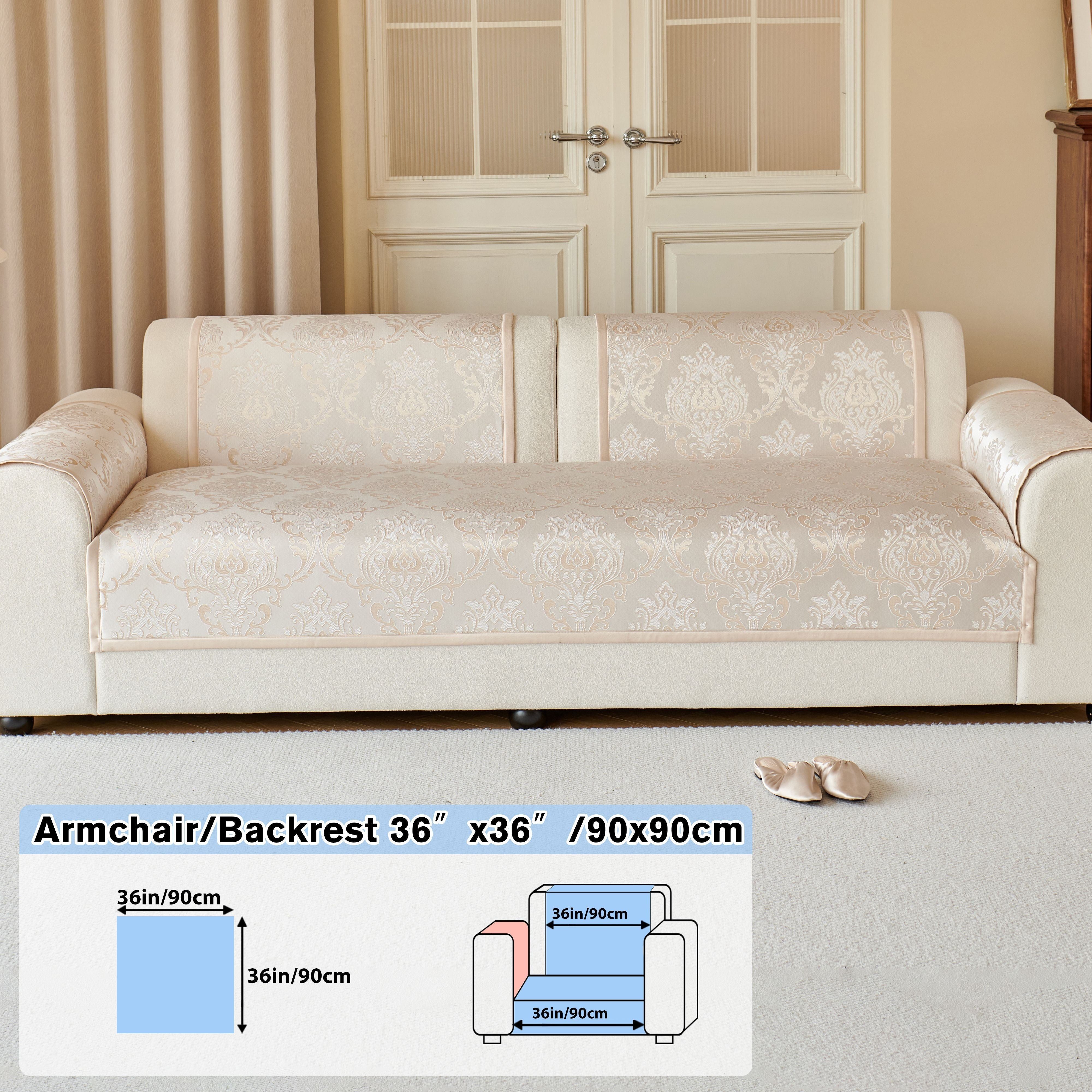 Серый цветочный чехол на диван для 1-4 мест, безопасный для домашних животных, нескользящий, моющийся в машине, из шенилла жаккарда, современный