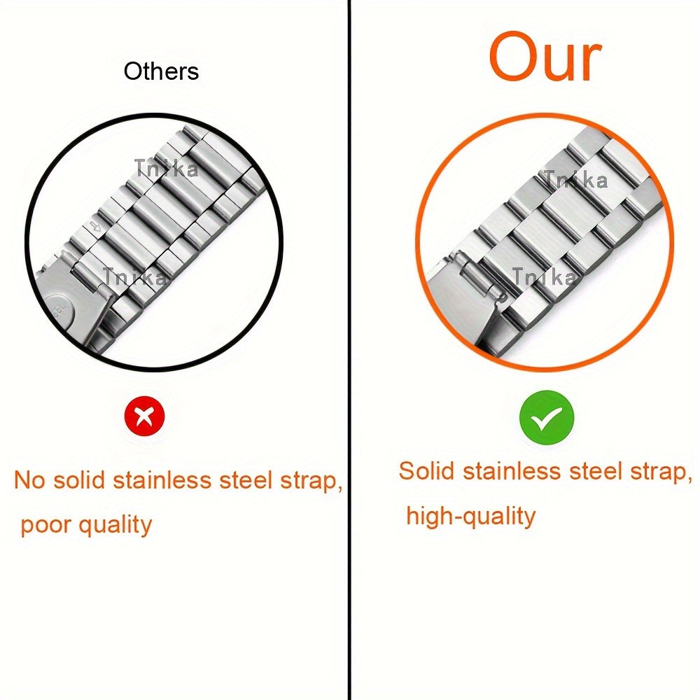 Smartwatch Accessories Combo TPU Case and Stainless Steel Band for Apple Watch Ultra Series 9 8 7 6 5 4