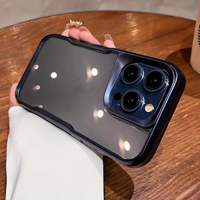 Electroplated Transparent TPU Phone Case for iPhone 11-15 Models