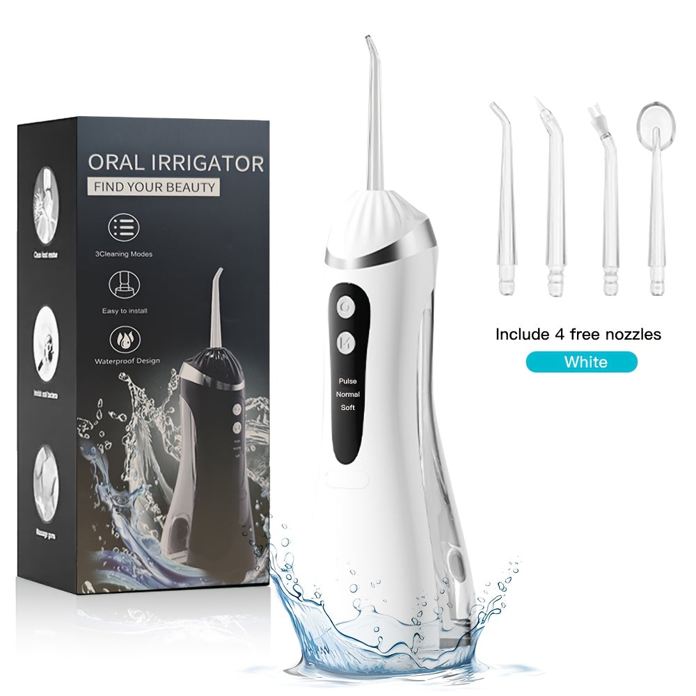 Портативный водяной ирригатор для зубов, перезаряжаемый, 200 мл, для путешествий, очиститель зубов и десен
