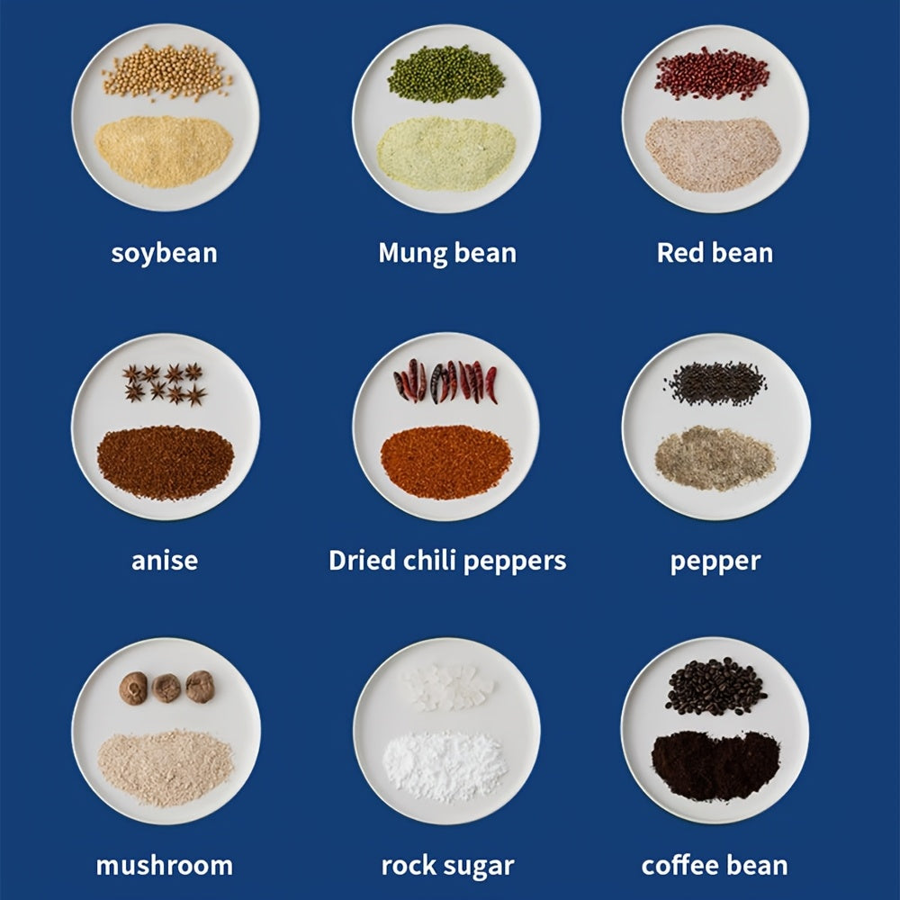 Electric Coffee Spice Grinder Stainless Steel 10s Quick Grind Compact