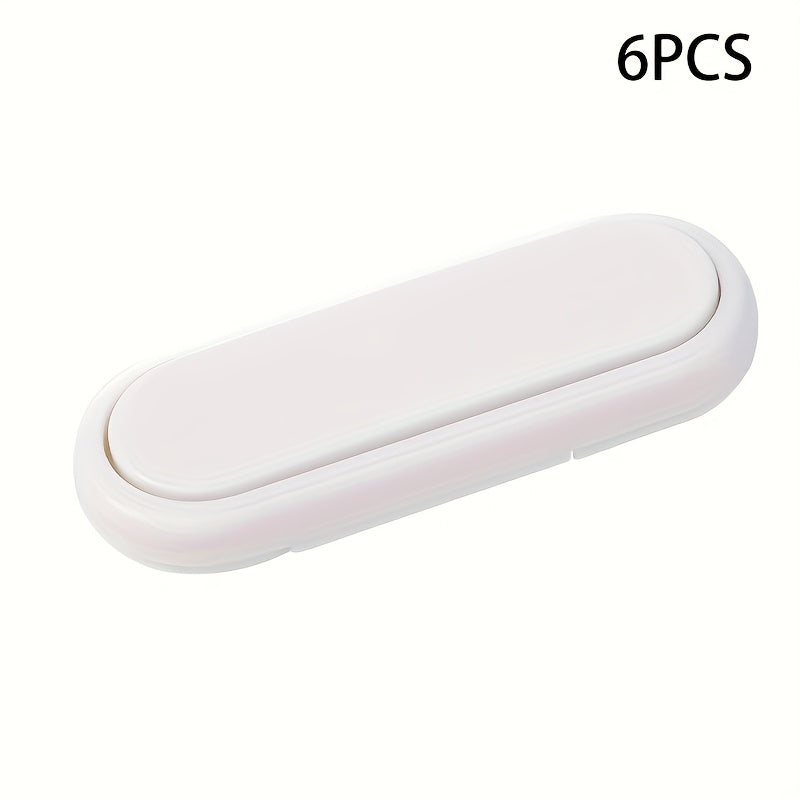 6 ta bolalar xavfsizlik qulflari to'plami, BPAsiz plastmassa, oq kabinet va shkaf qulflari bolalar uchun