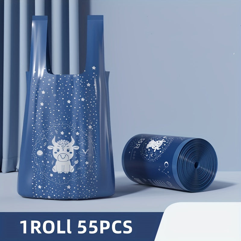 55/110/165 taqsimlangan chiqindilar sumkasi uyda foydalanish uchun - mustahkam, ko'chma, katta ko'ylak uslubi - oshxona uchun arzon bir martalik plastik sumkalar