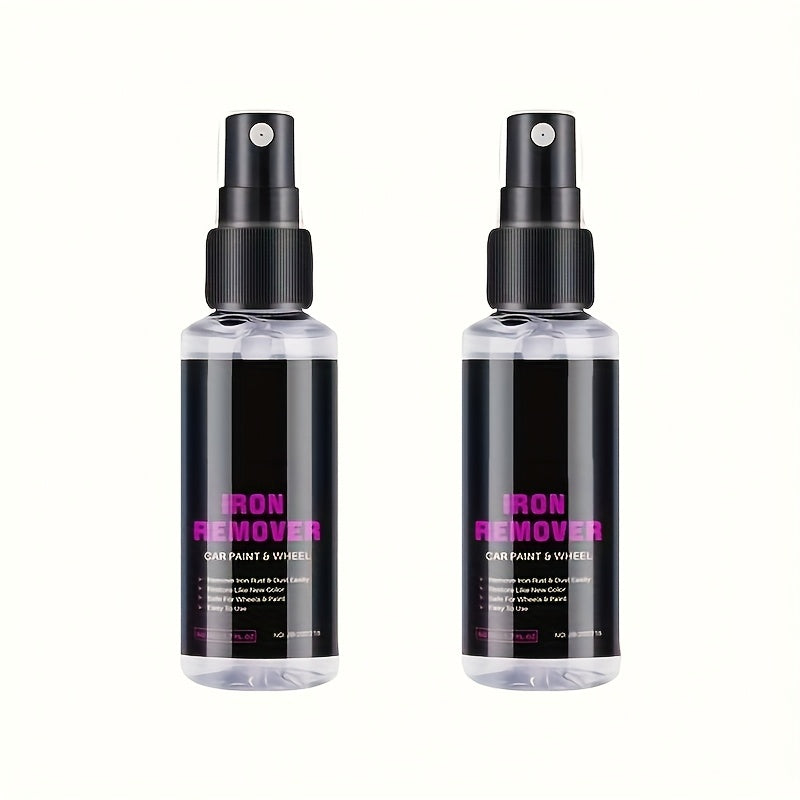 Car Wheel Iron Remover Spray 50ml for Rust and Metal Dust Removal on Brake Rims