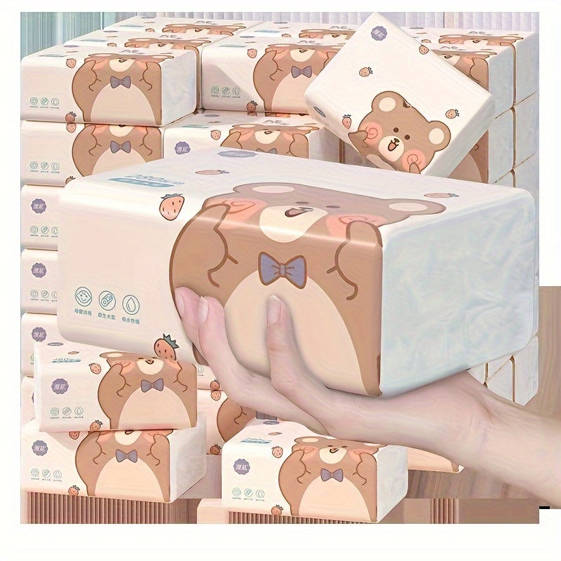 30-Pack 5-Ply Facial Tissues 280 Count Soft Unbleached Paper Thickened Napkins