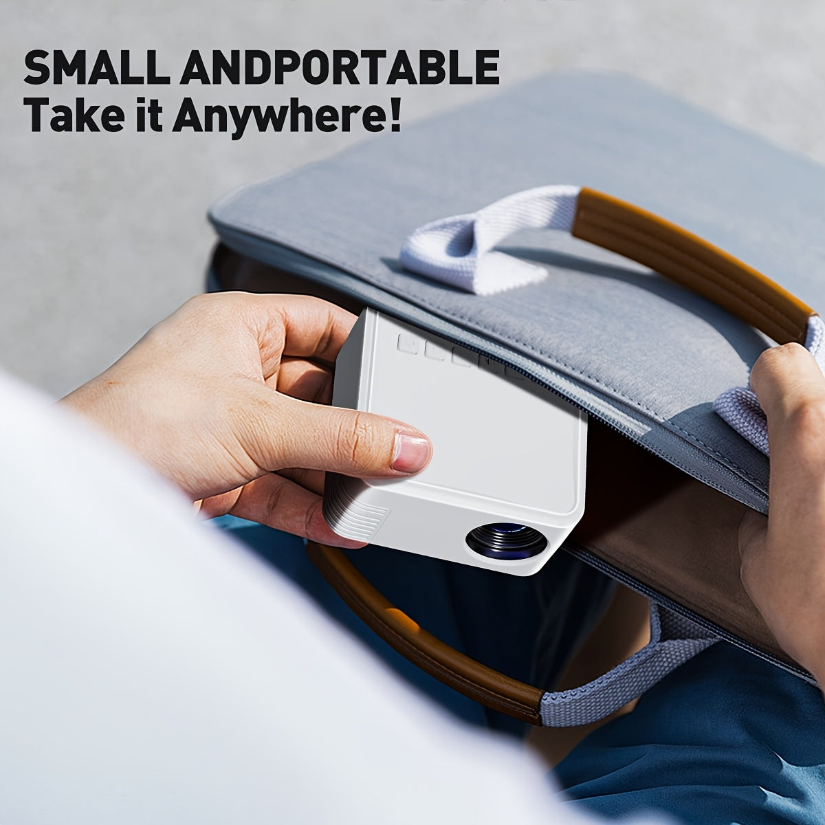 Portable Home Theater Projector 1080P LED Bluetooth Compatible for Movies