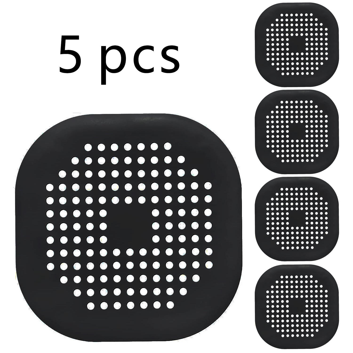 Juego de filtros de silicona para desagüe de fregadero y bañera, 1/3/5 piezas para cocina y baño