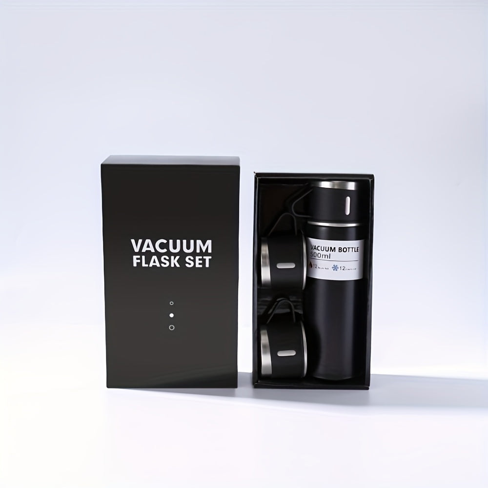 Insulated Water Bottle 500ml Stainless Steel Vacuum Flask for Hot Cold Beverages