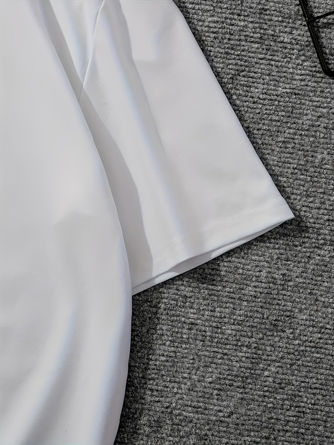 Men's Black Casual T-Shirt with Skull and Mechanical Print Polyester Spandex Summer Crew Neck Short Sleeve