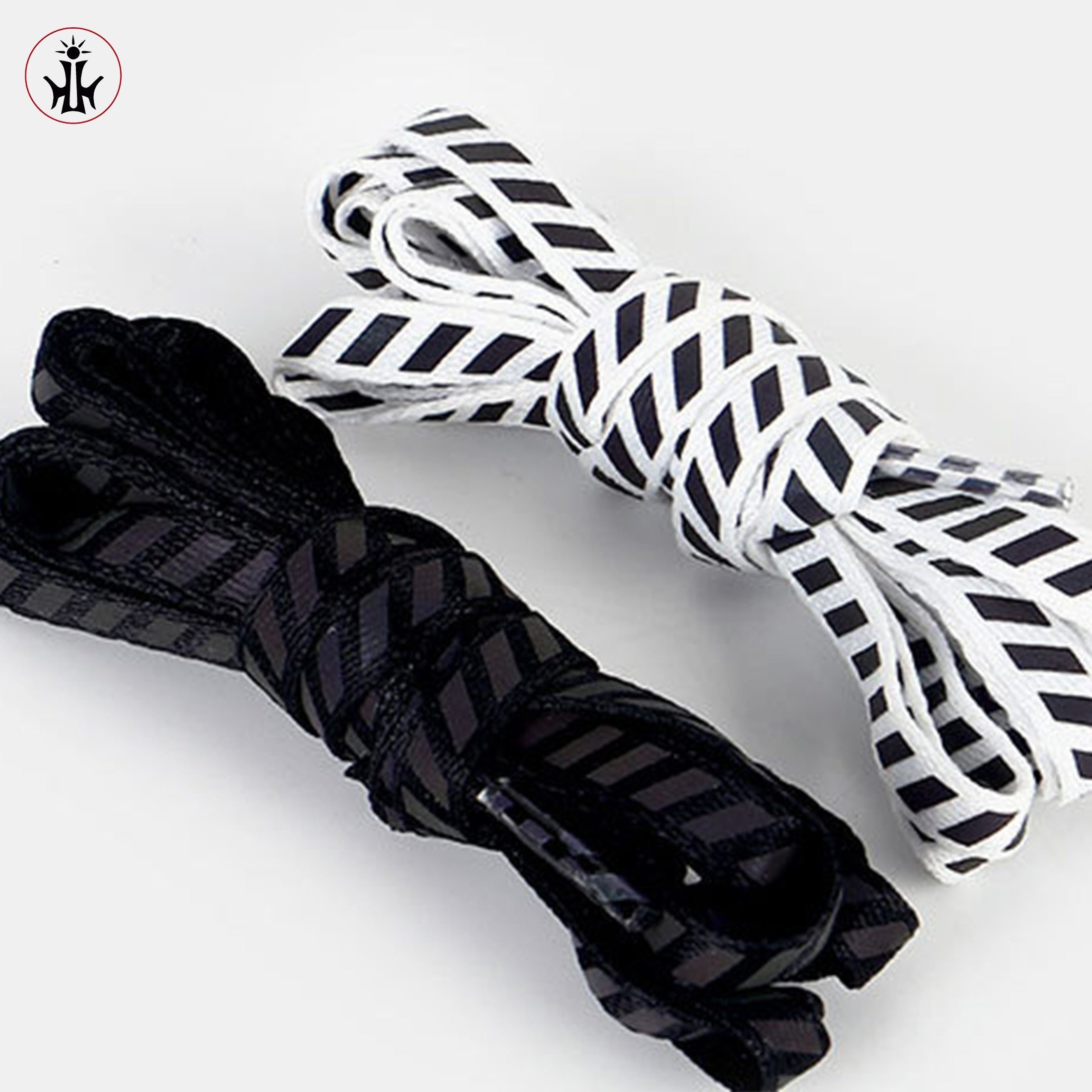 Unisex Polyester Reflective Flat Shoelaces, Night Visibility, Hand Washable