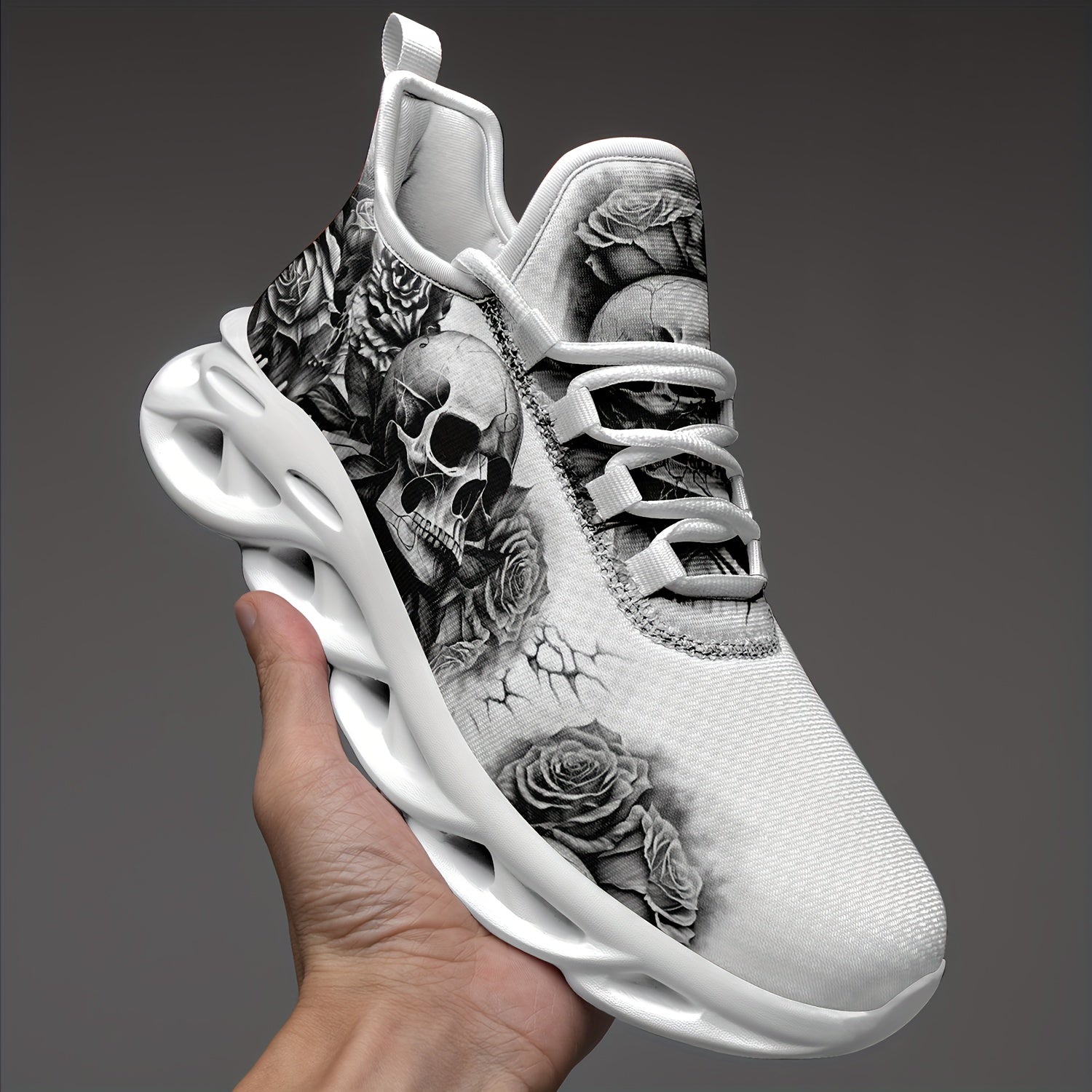 Men's Casual Slip-On Sneakers for Plus Size Non-Slip Shock Absorption Fabric Upper