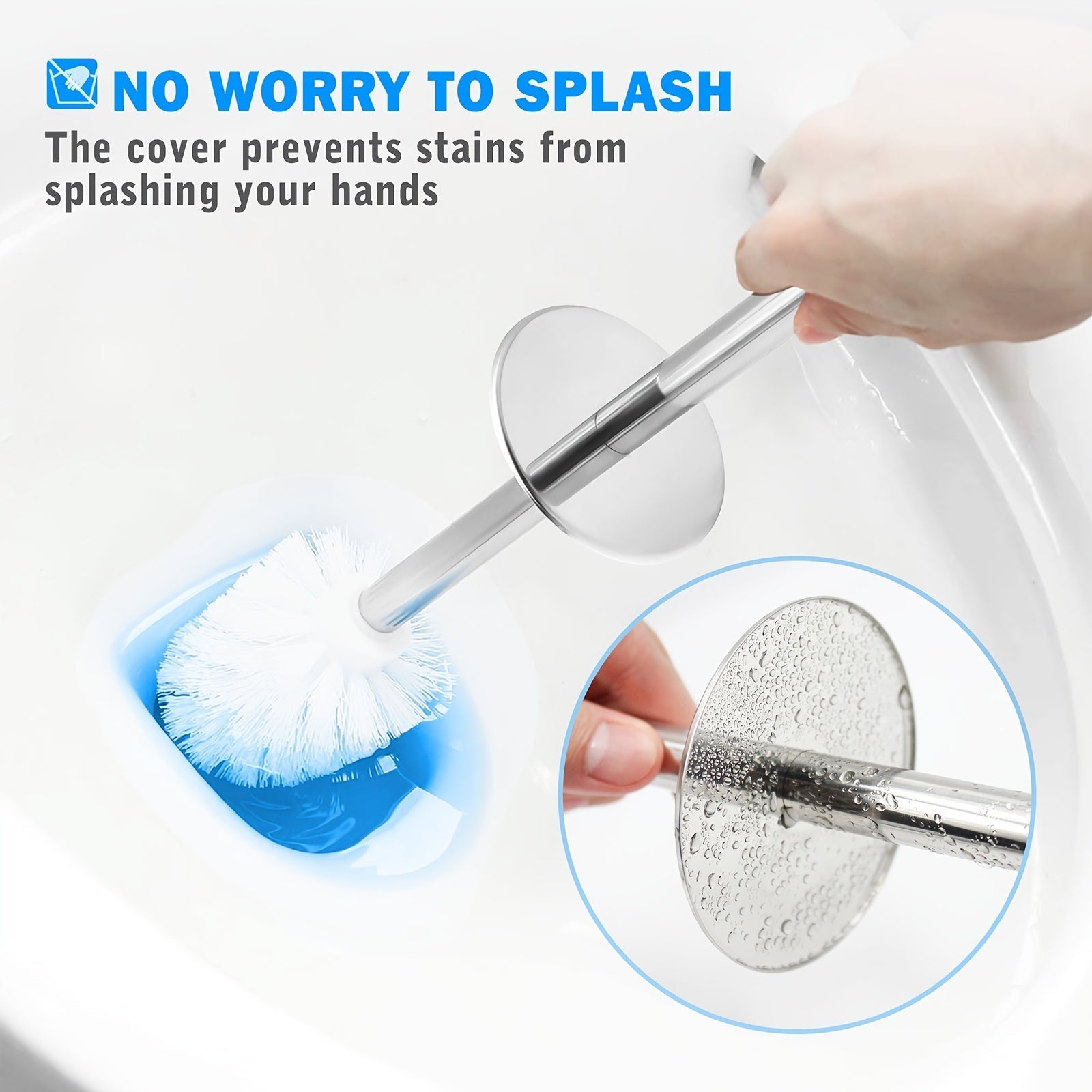 Обновите свою ванную комнату с помощью туалетной щетки и подставки IXO, набора из 2 штук с длинным стержнем из нержавеющей стали 304. Эта стильная и прочная туалетная щетка разработана с учетом комфорта и элегантности.