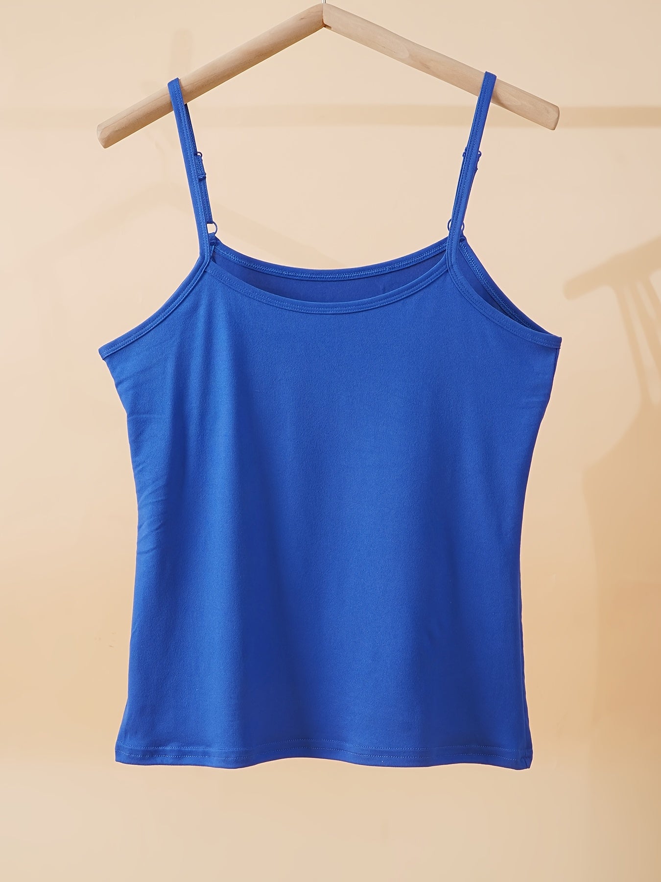 Women's Plus Size Tank Tops 5 Pack Adjustable Thin Straps Loose Fit Sleeveless Breathable Solid Colors