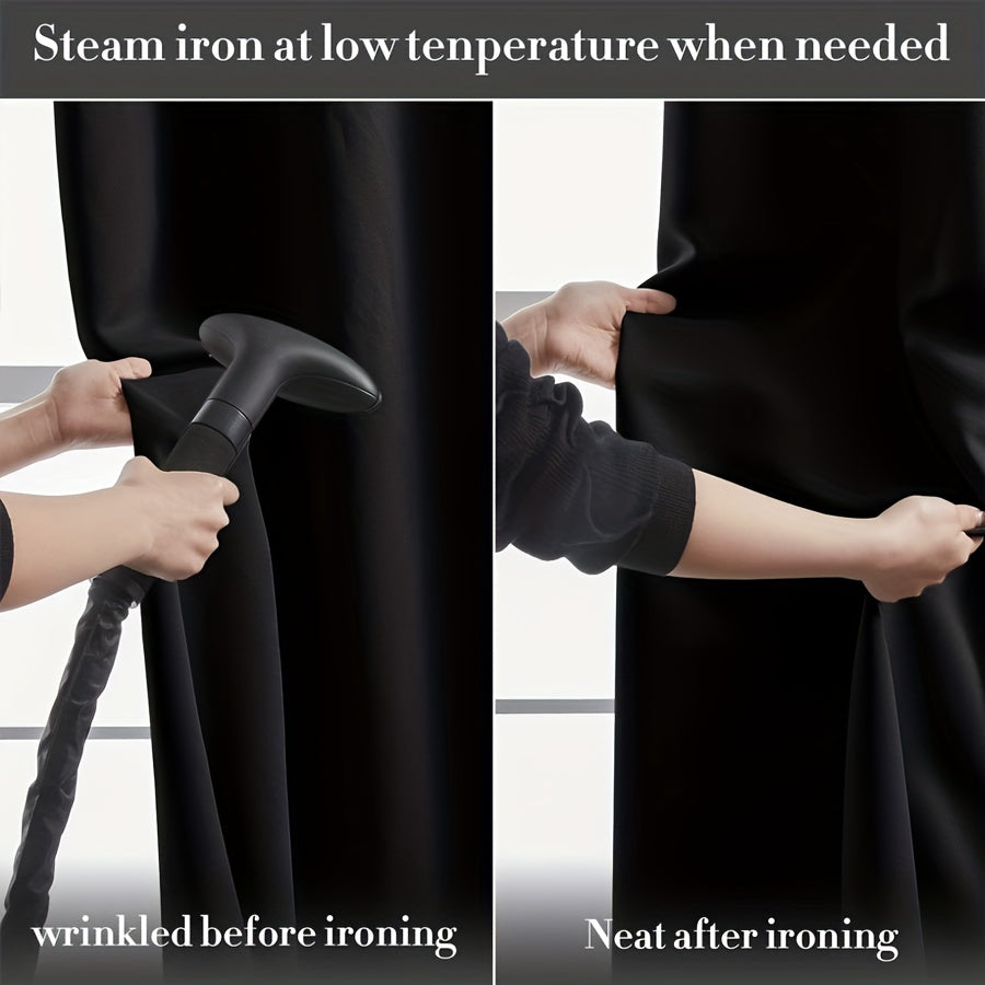 Blackout Curtain Thick Grommet Top Energy-Efficient Light-Blocking Polyester for Living Room Bedroom Balcony