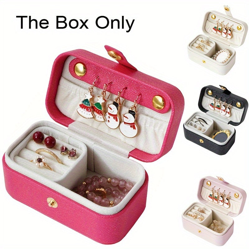 Портативный органайзер для украшений для хранения колец, серег, ожерелий и браслетов, подарок