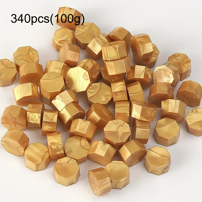 340pcs 100g Octagonal Sealing Wax for Gift Boxes Envelopes DIY Sealing