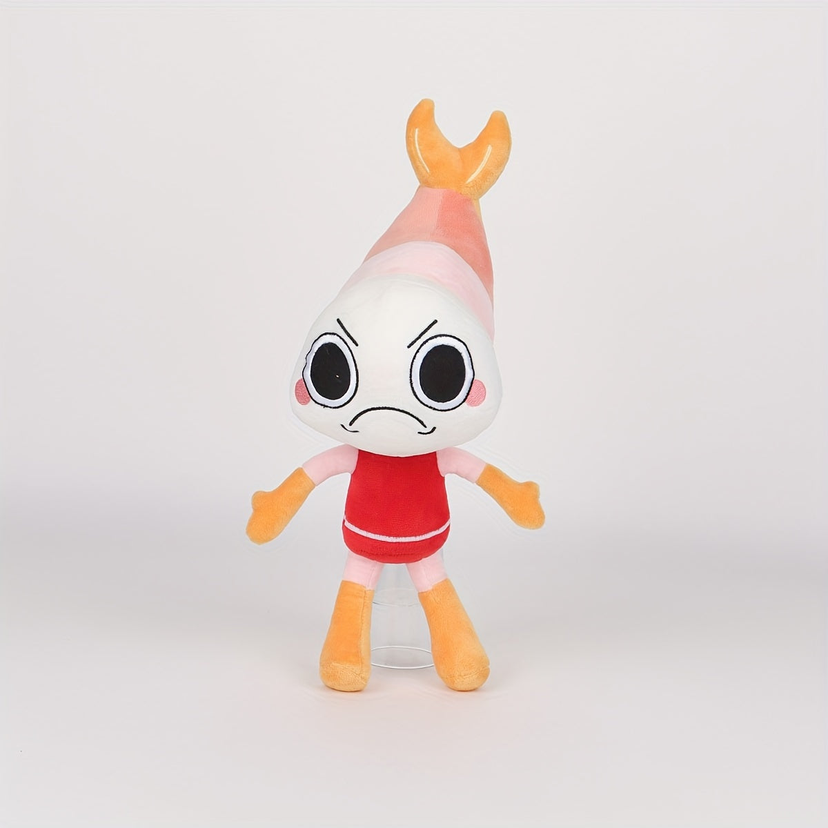 Juguete de peluche del mundo de juegos de anime para niños, muñeca de felpa en rojo y rosa brillante, regalo