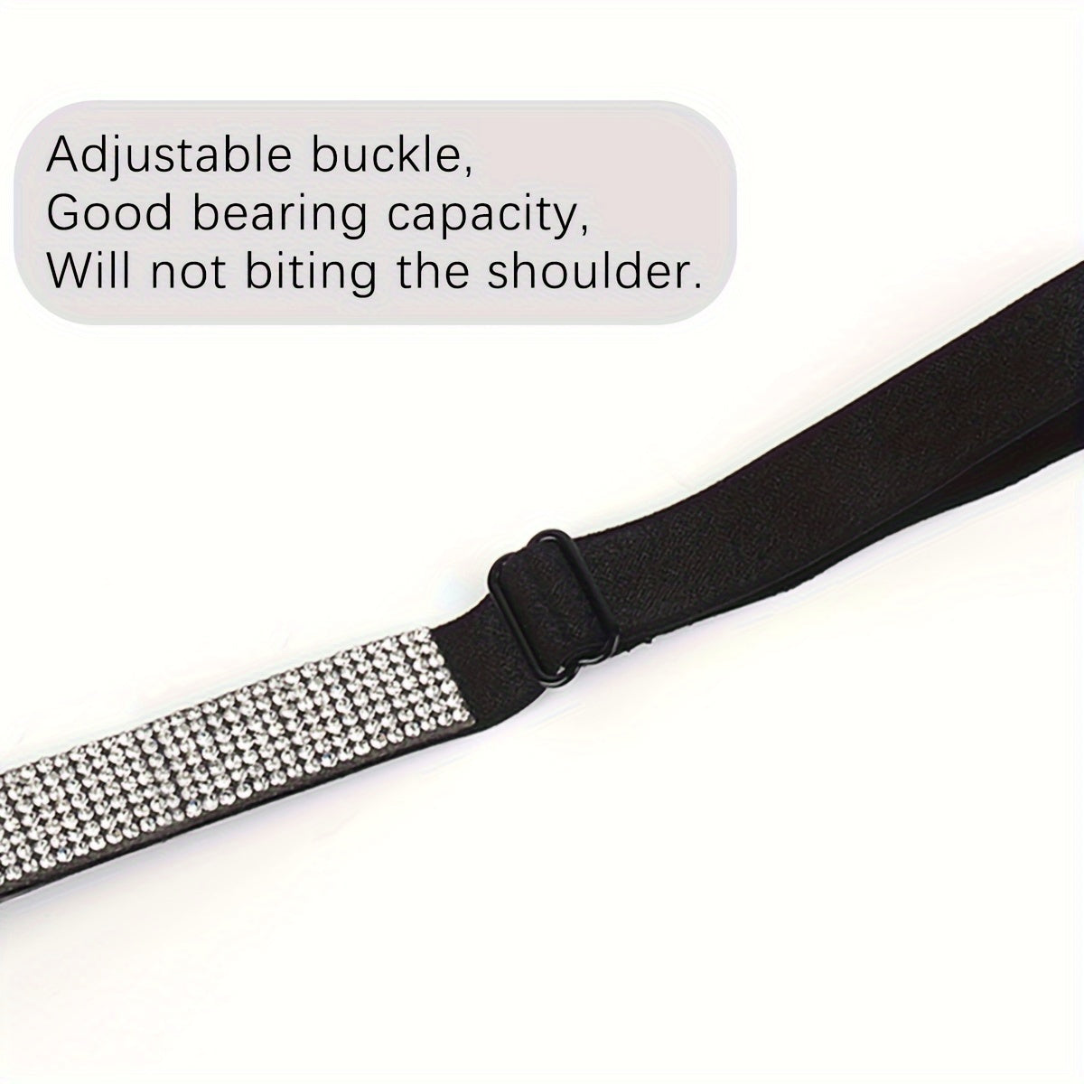 Adjustable Rhinestone Bra Straps Invisible Lingerie Accessories for Women