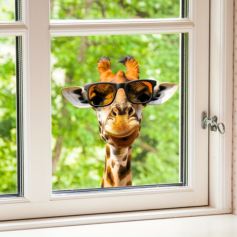 Giraffe Window Decal Removable Sticker for Glass Living Room Bedroom Decor