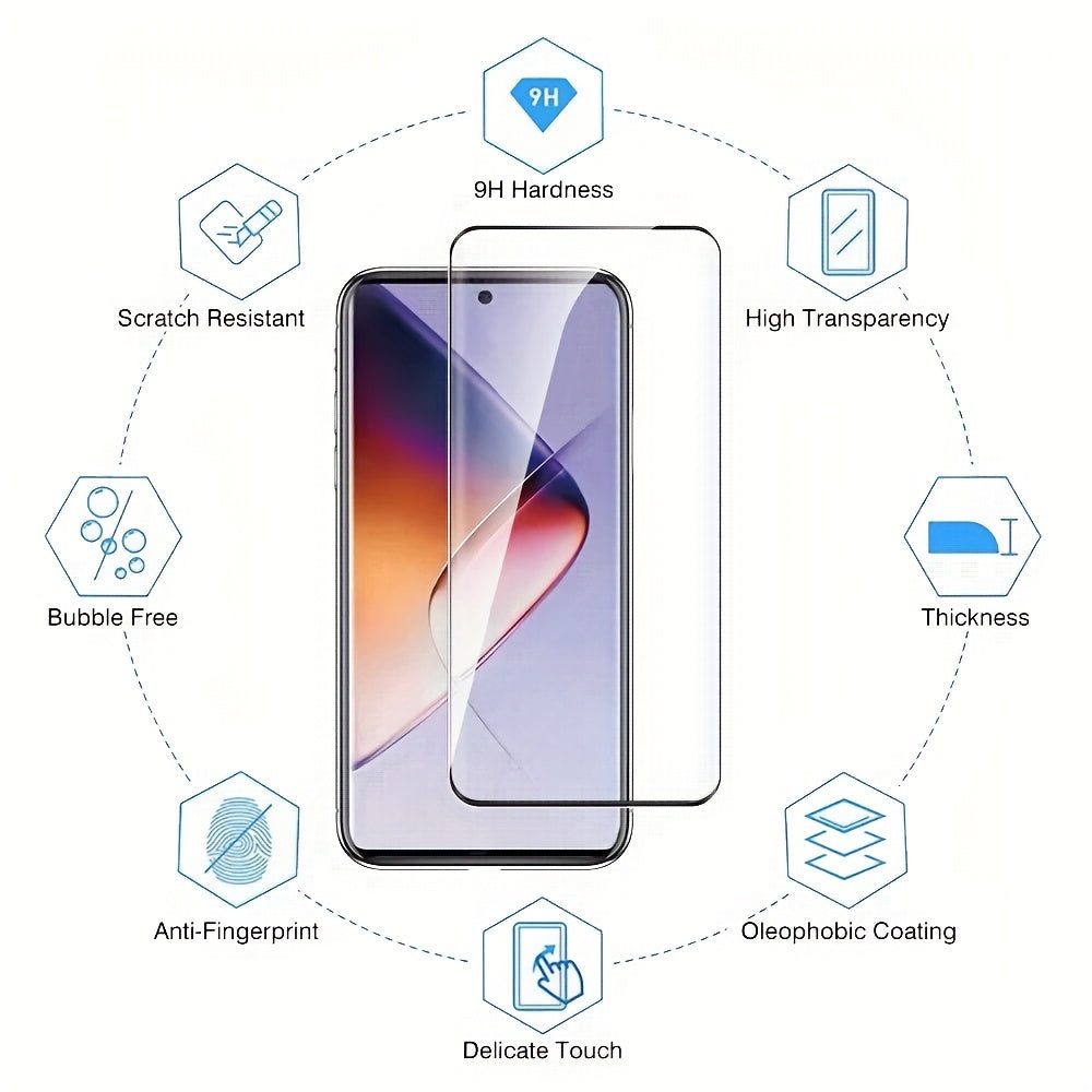 2 шт. защитное стекло с изогнутым краем 3D закаленное для серии Note 30 40