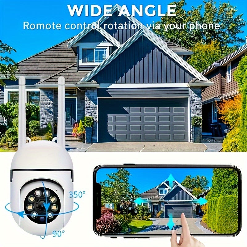 HD WiFi xavfsizlik kamerası 1080P kechqurun ko'rish 355° keng burchak ikki tomonlama interkom
