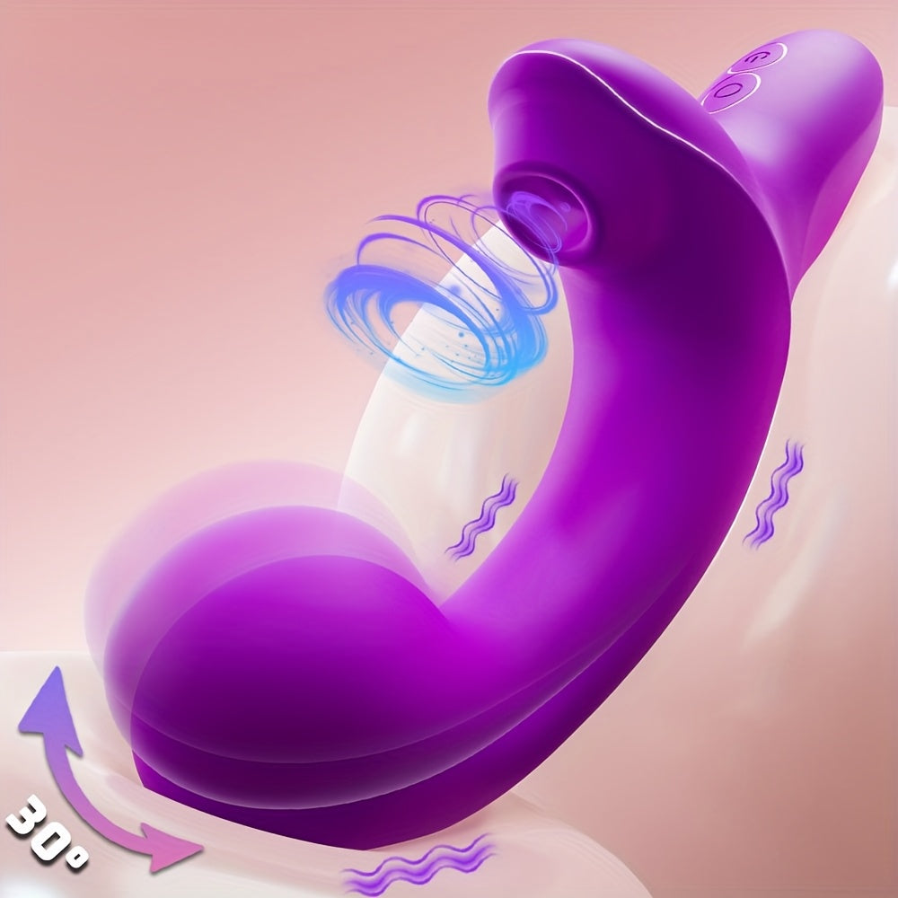 Female Silicone Clitoral Vibrator with 20 Stimulation Modes and Waterproof Design