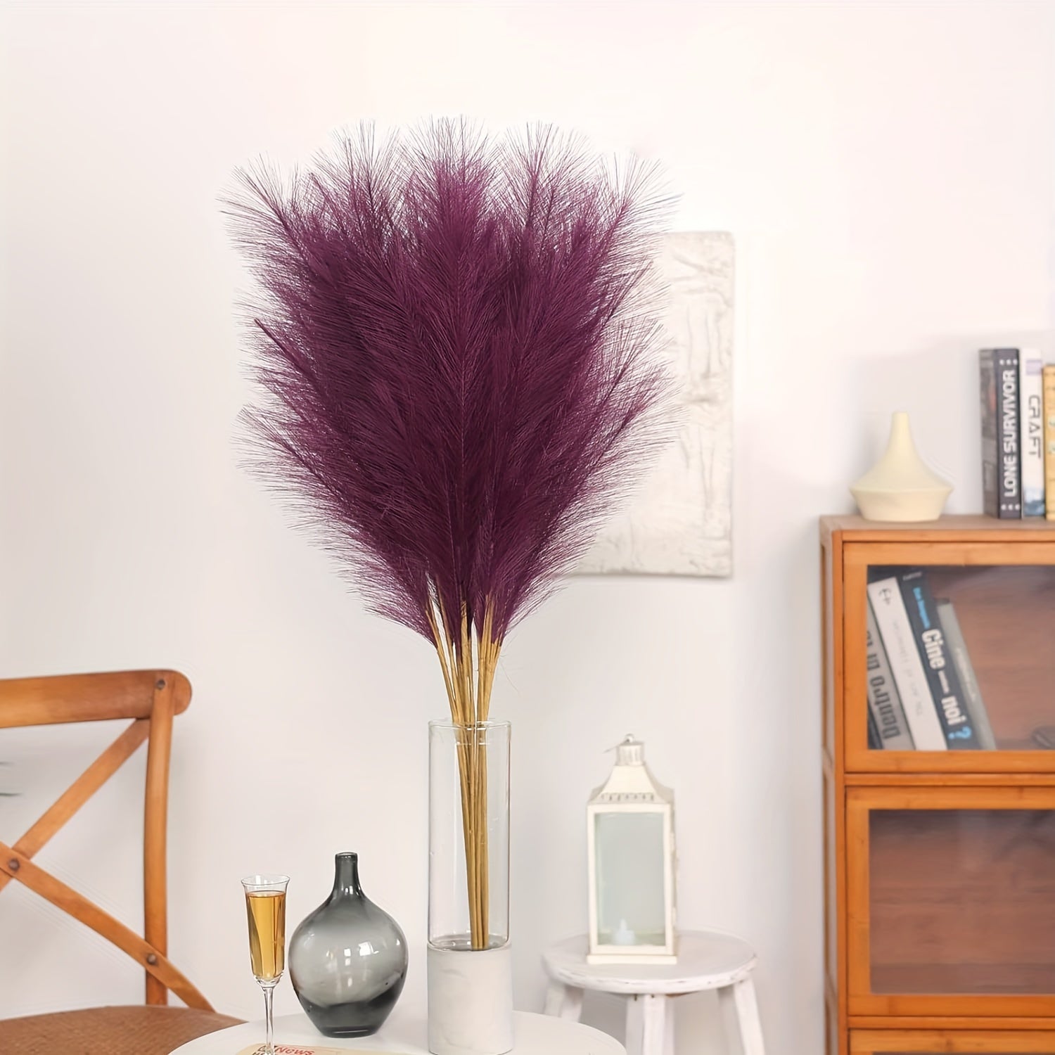 16 штук искусственного пампасного травы длиной 70,1 см для заполнения ваз в богемном стиле и цветочных украшений на свадьбах, фестивалях, вечеринках и для домашнего декора. Идеально подходит для центральных композиций на столах и букетов.