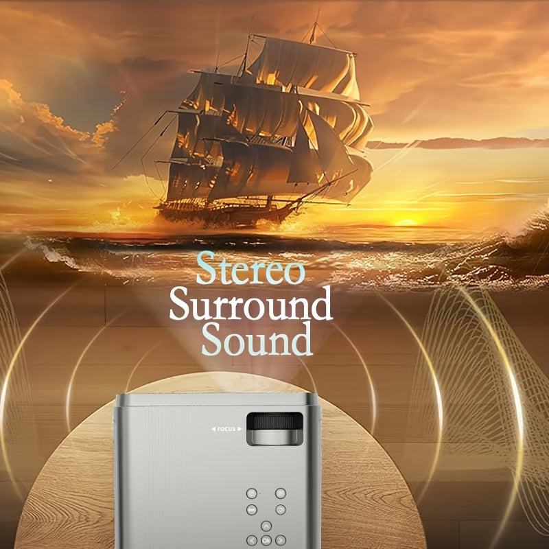 Portable LED Projector for Home Theater 1080P WiFi 15000 Lumens