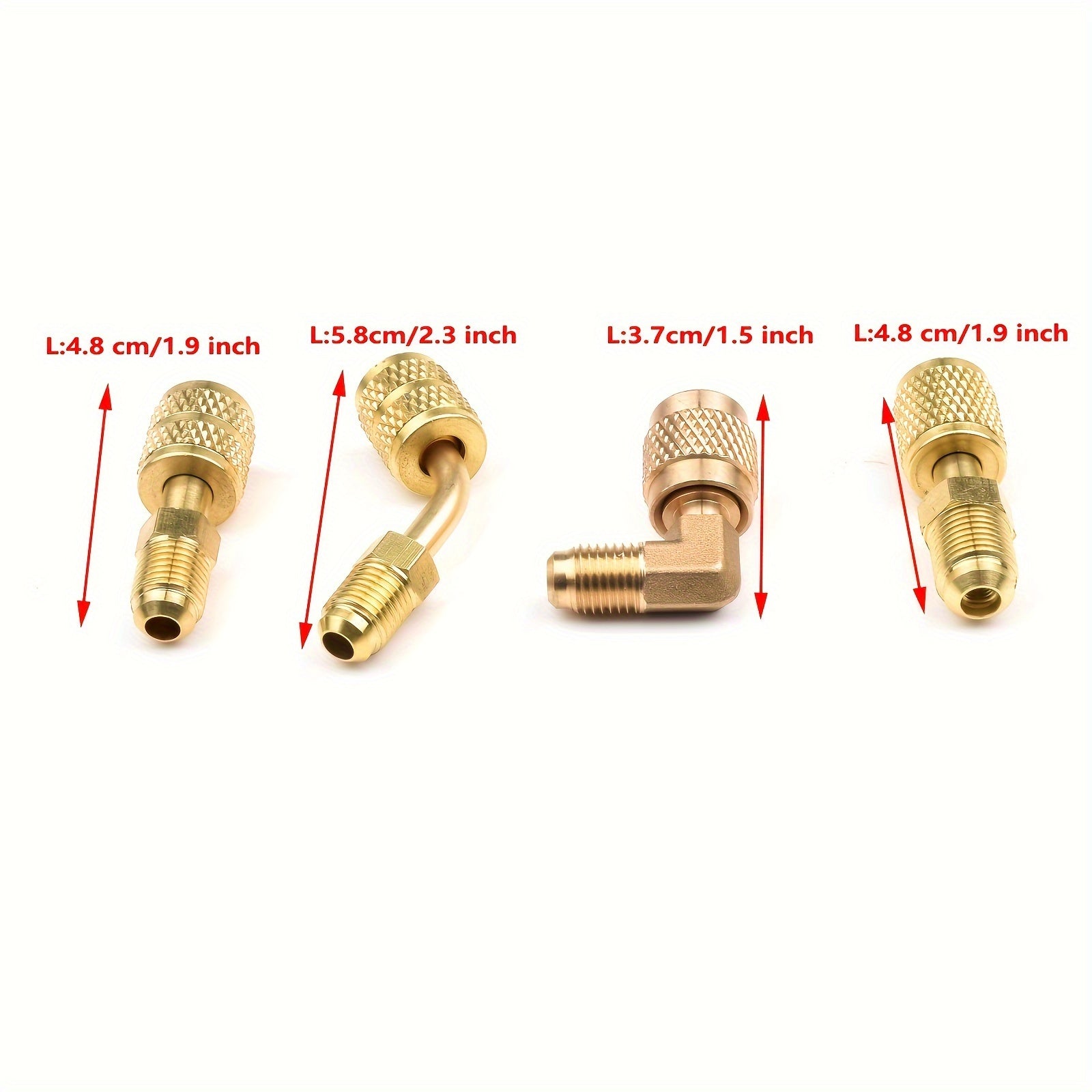 HVAC Adapter Kit R410A Conversion 5/16" SAE Female to 1/4" SAE Male Flare