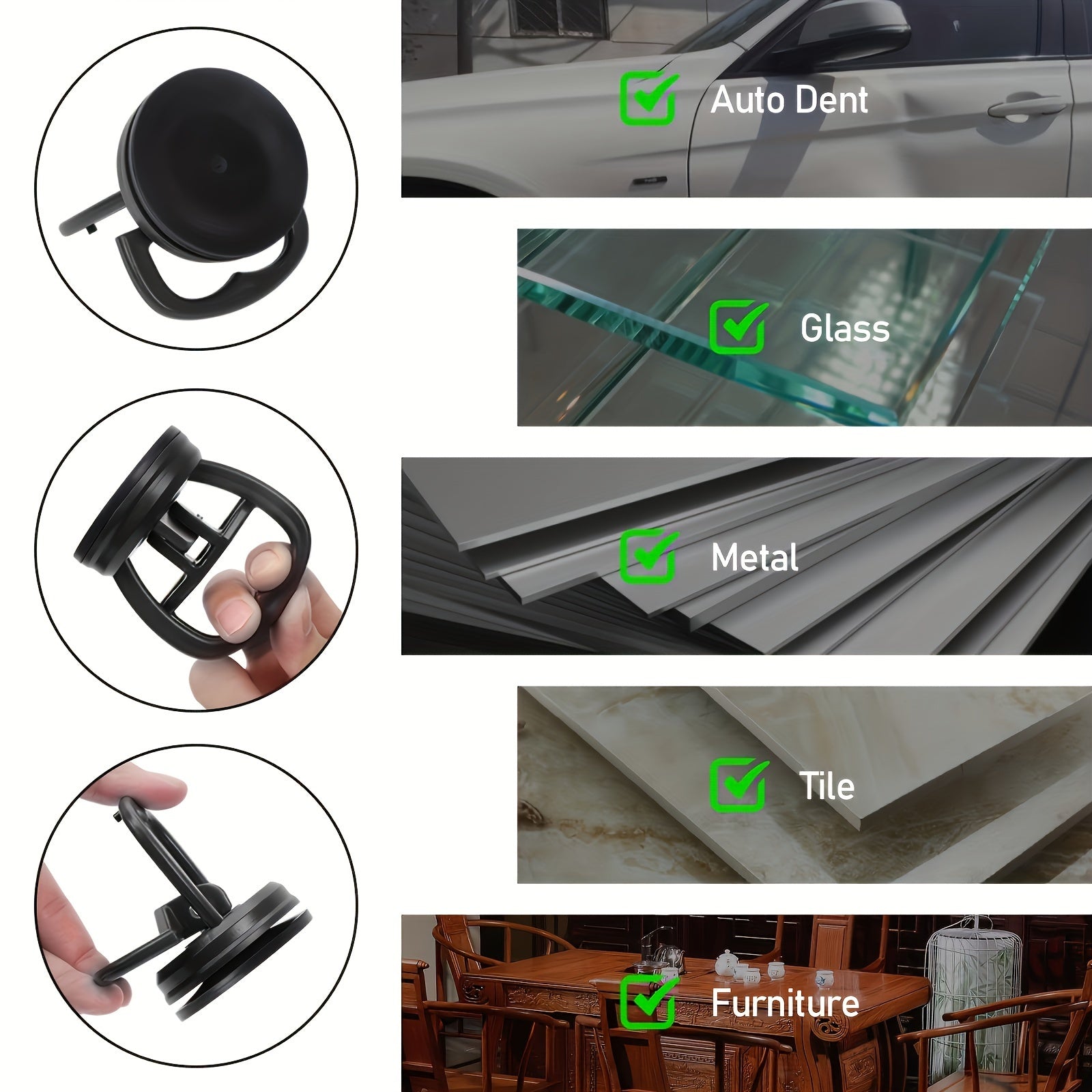 Набор для вытягивания вмятин на автомобиле, присоска, инструмент для ремонта без покраски