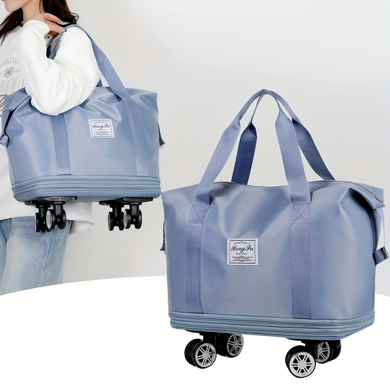 Expandable Waterproof Travel Bag with Spinner Wheels Large Capacity for Business Trips