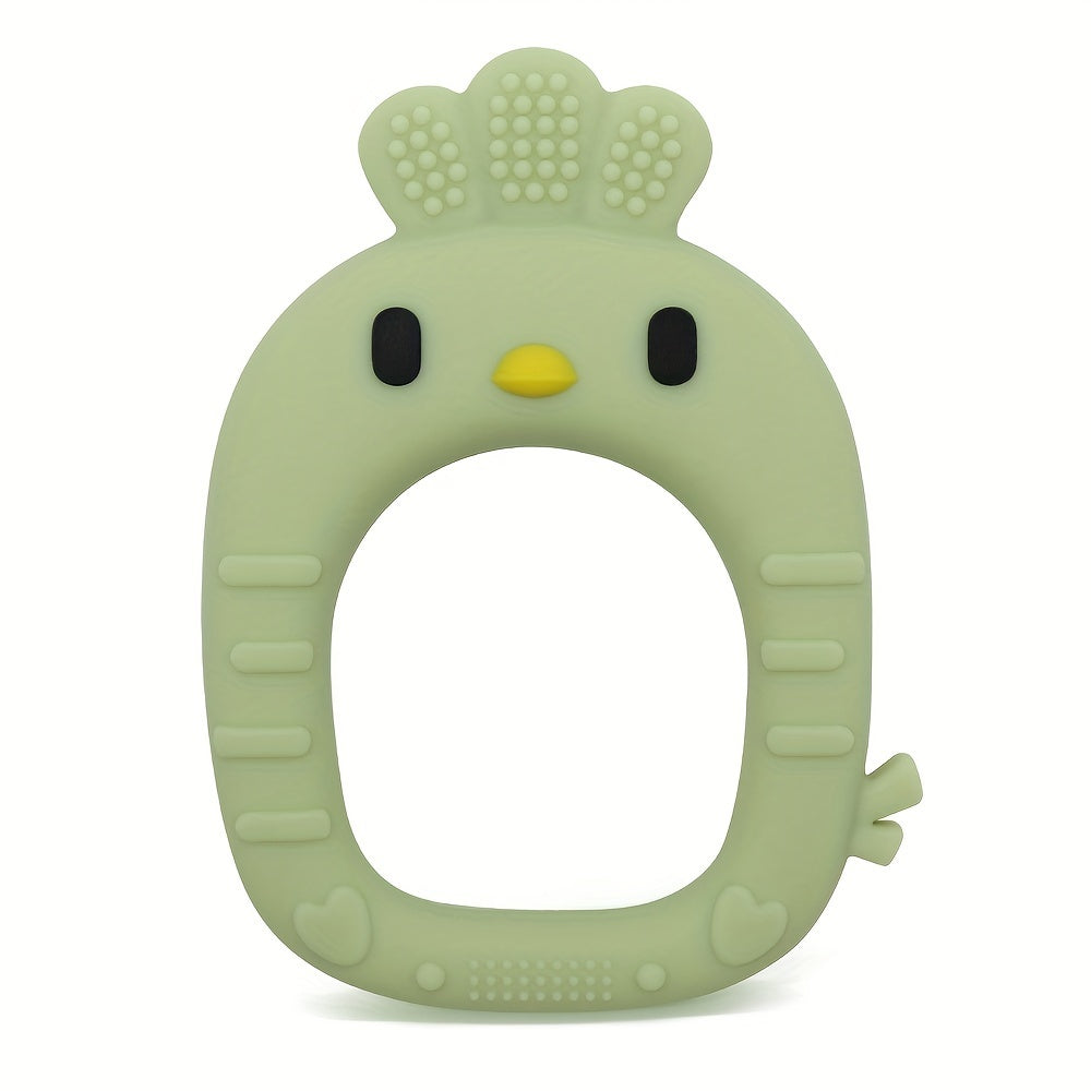 Young Children Teething Toy with Easter Theme Food-Grade Silicone Chew Stick