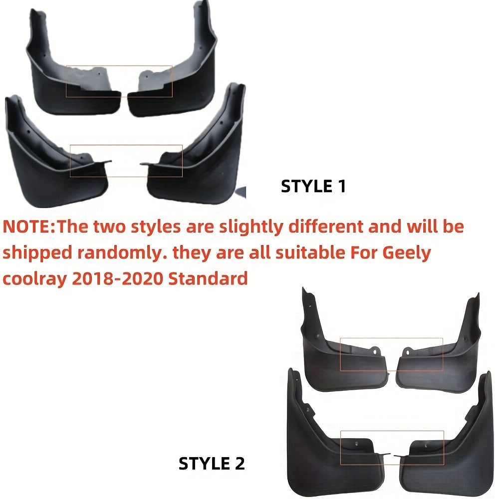 Avtomobil fender loyqalar to'plami 4 dona suvni to'suvchi himoya uchun SUV uchun qora bardoshli