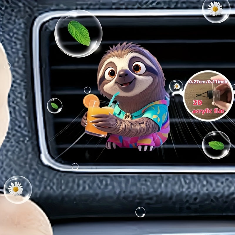 Qora Mushuk Avtomobil Havo Tozalash Vositasi Akril Vent Klipi, 2D Tekis Dizayn, Aromatizatsiyalangan