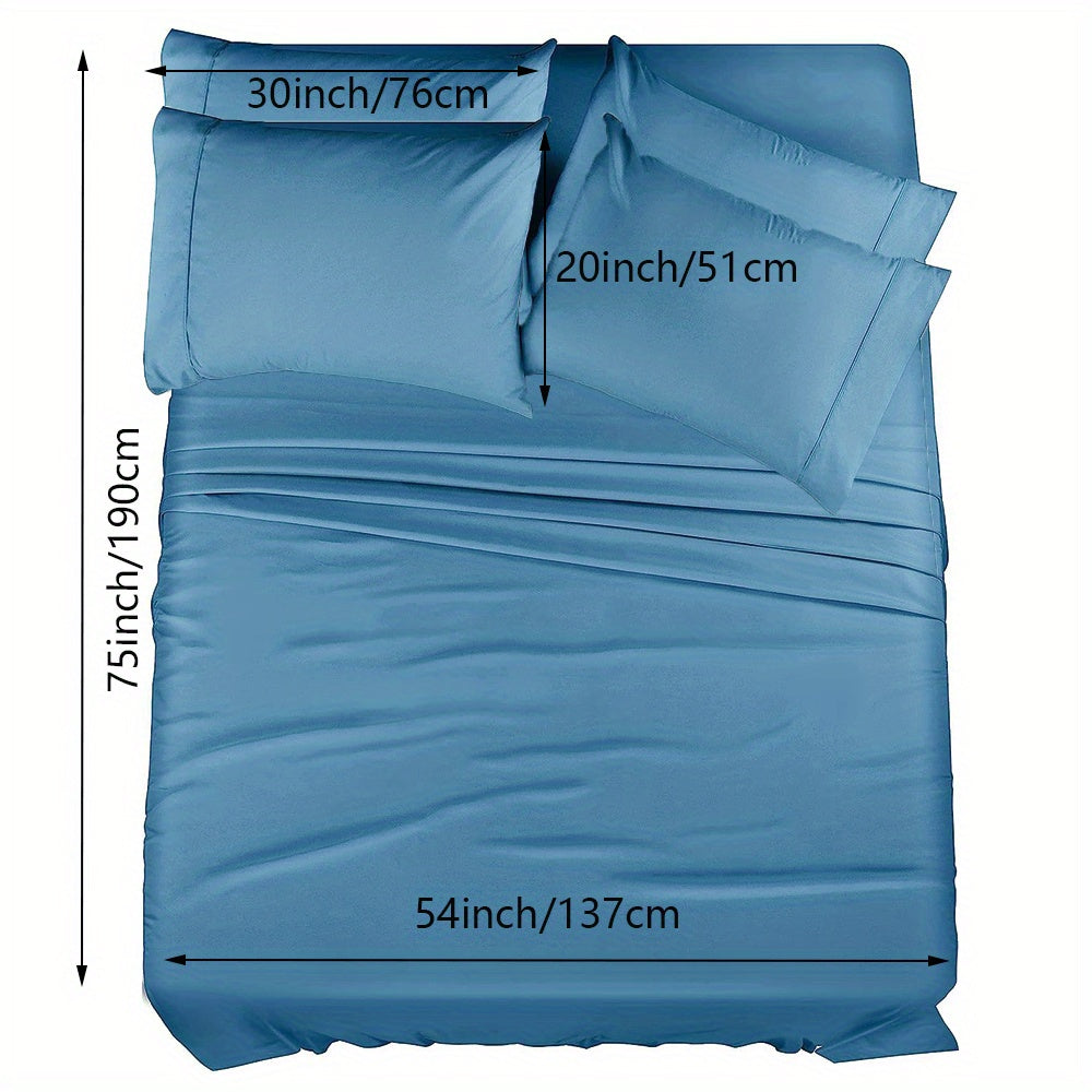 Luxury Fitted Sheet Set with Wrinkle and Stain Resistant Deep Pocket Bedding for Bedroom or Hotel