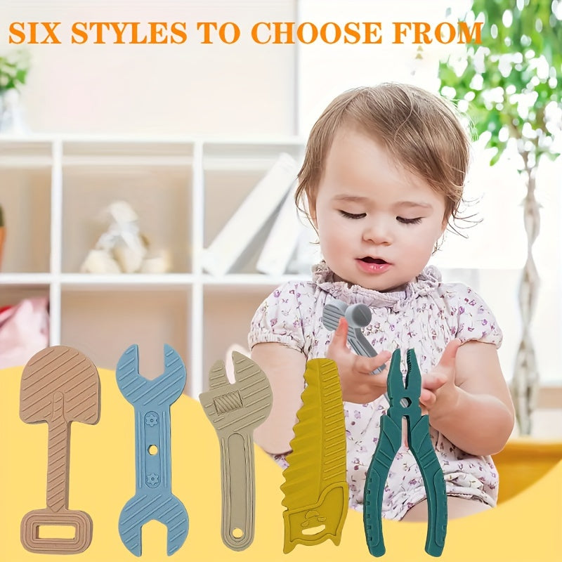 Baby Silicone Toy Set for Easter Soft Safe Toys with Hammers Wrenches and Pliers