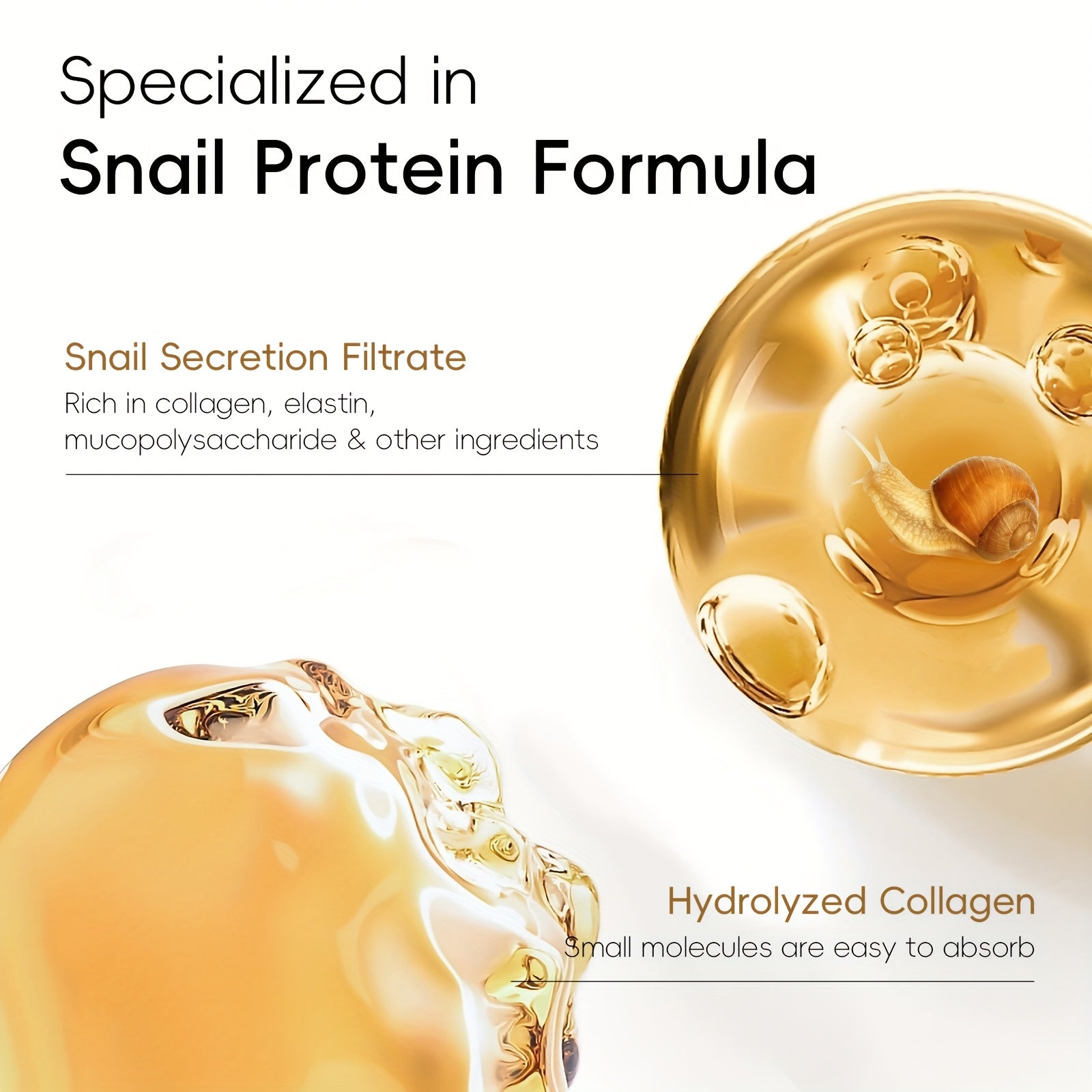 20pcs Hypoallergenic Collagen Snail Face Masks for Deep Moisturizing All Skin Types