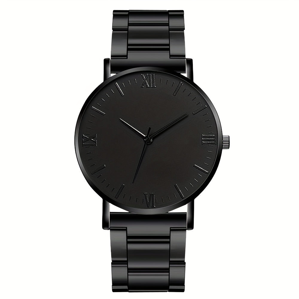 Men's Quartz Watch Zinc Alloy Round Dial Non-Waterproof Stylish Gift