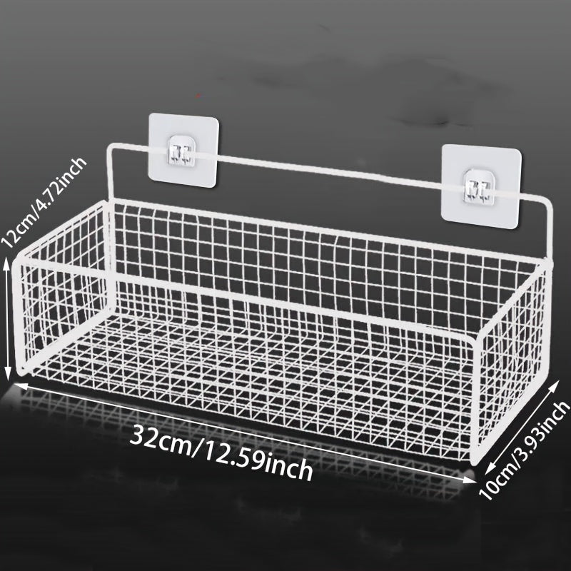 Cesta de ducha de pared con rejilla de drenaje de malla de hierro fundido organizador de baño
