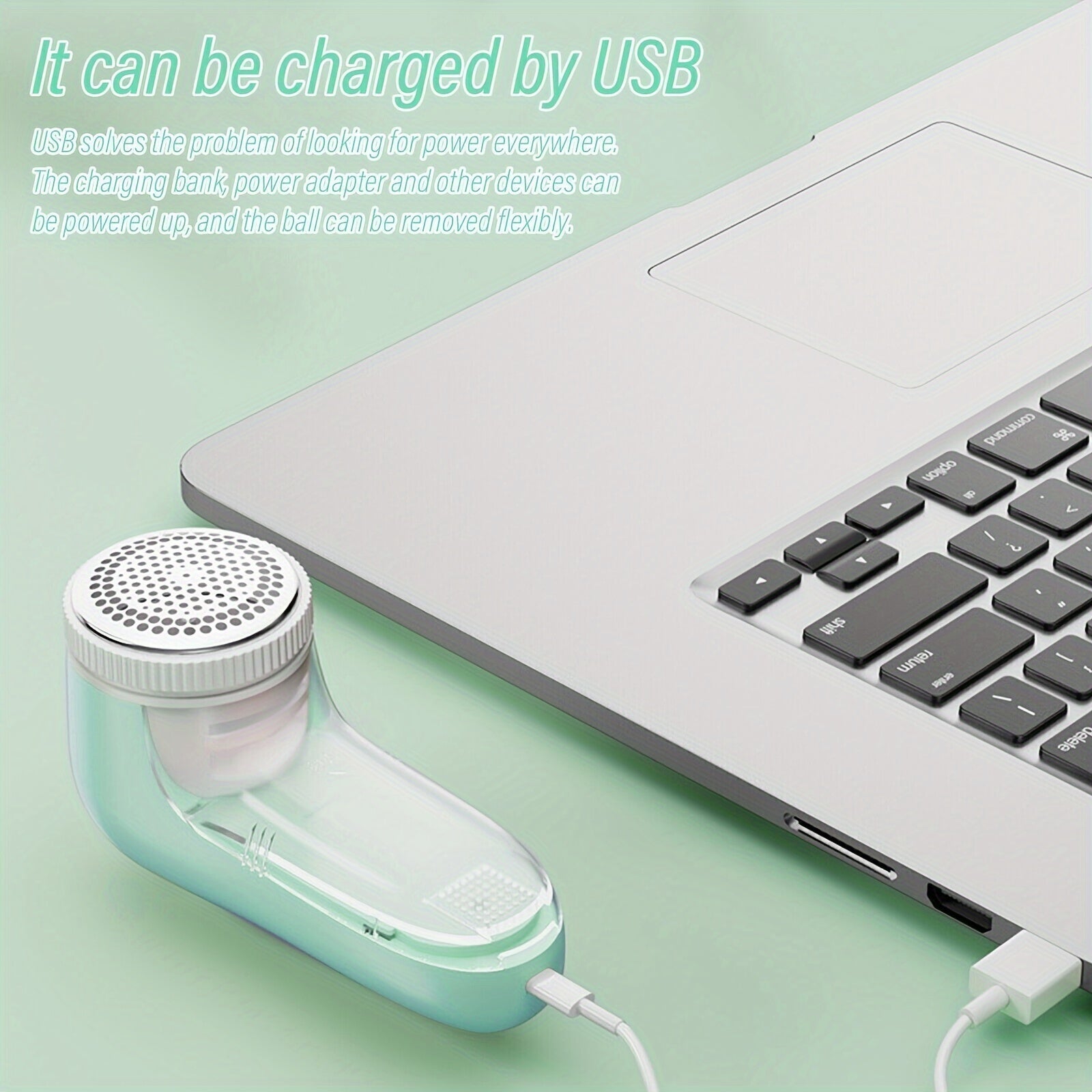 Removedor de pelusas alimentado por USB para ropa, muebles y alfombras, herramienta portátil de limpieza de telas