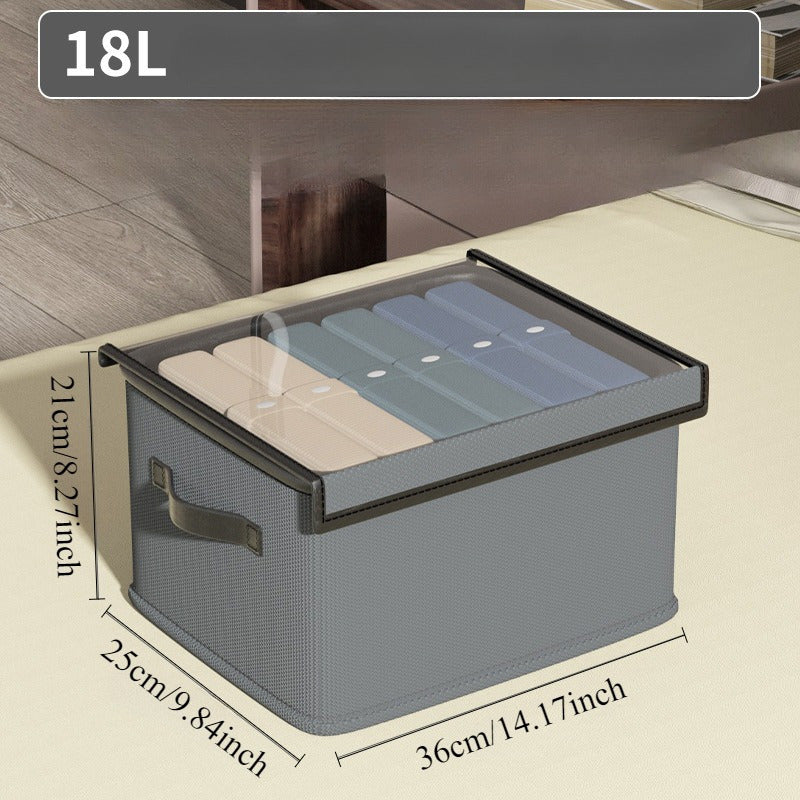 Extra Large Waterproof Fabric Storage Box Stackable Closet Organizer for Bedroom Kitchen Toys Books Clothes