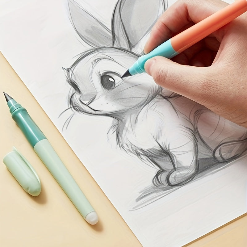Пластиковые карандаши без острых концов с ластиком для рисования и письма 14+