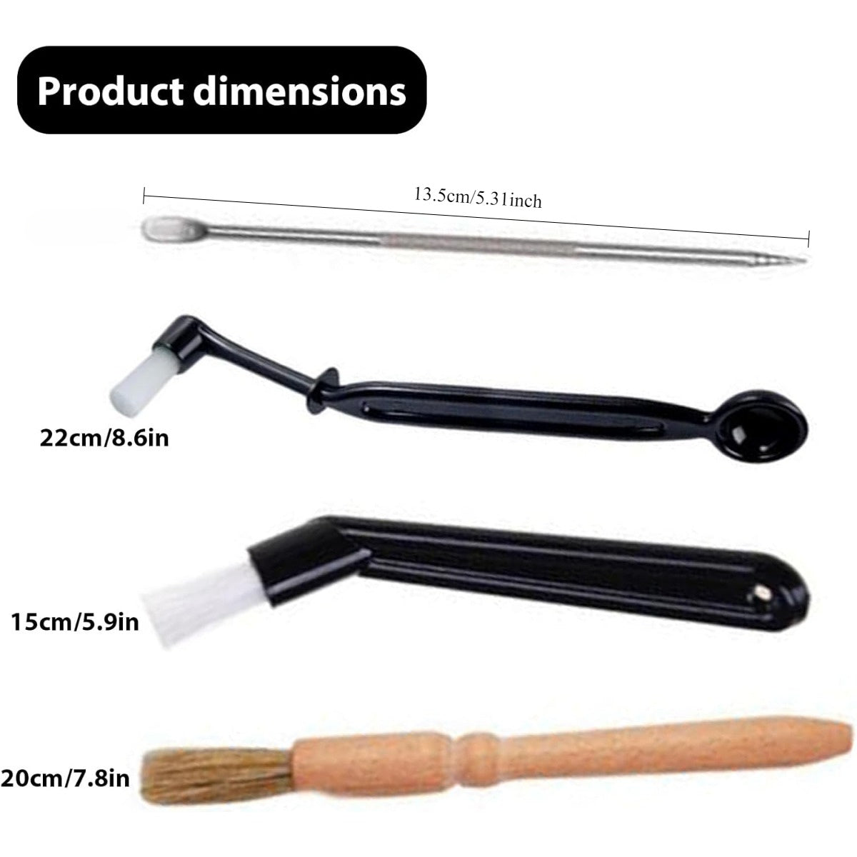 15-Donali Espresso Mashinasini Tozalash To'plami, cho'tkalar va saqlash sumkasi bilan