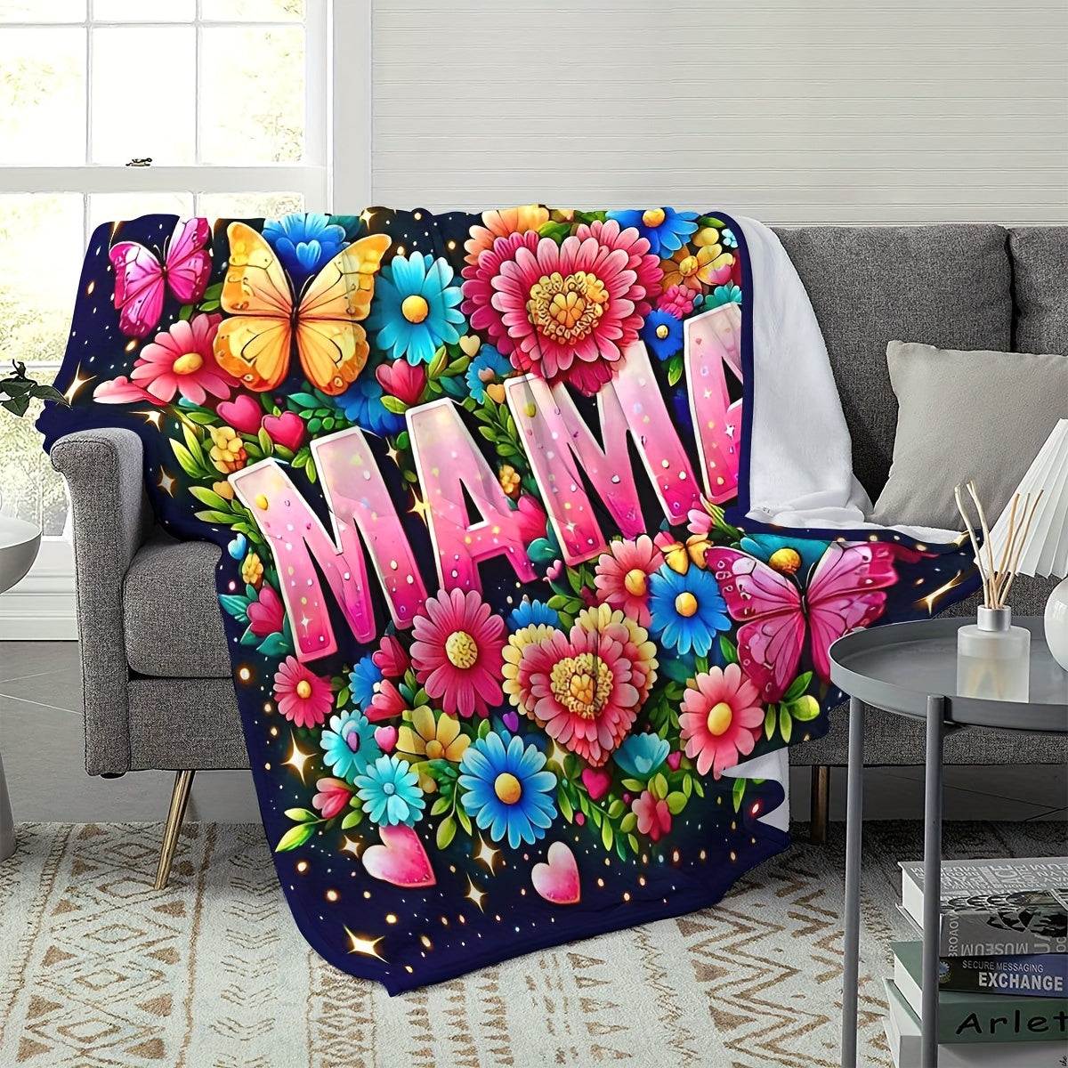 Thanksgiving Flannel Blanket for Women Warm Throw Shawl for Lunch Breaks