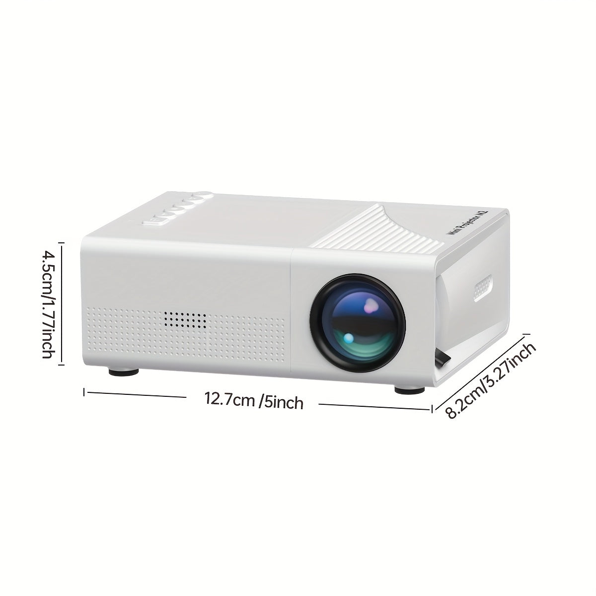 Portable LED Projector for Home Theater and Presentations with USB SD Support