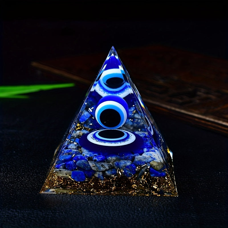 Natural Crystal Chip Lapis Lazuli Gemstones Evil Eye Sphere Orgone Pyramid for Meditation and Home Decor