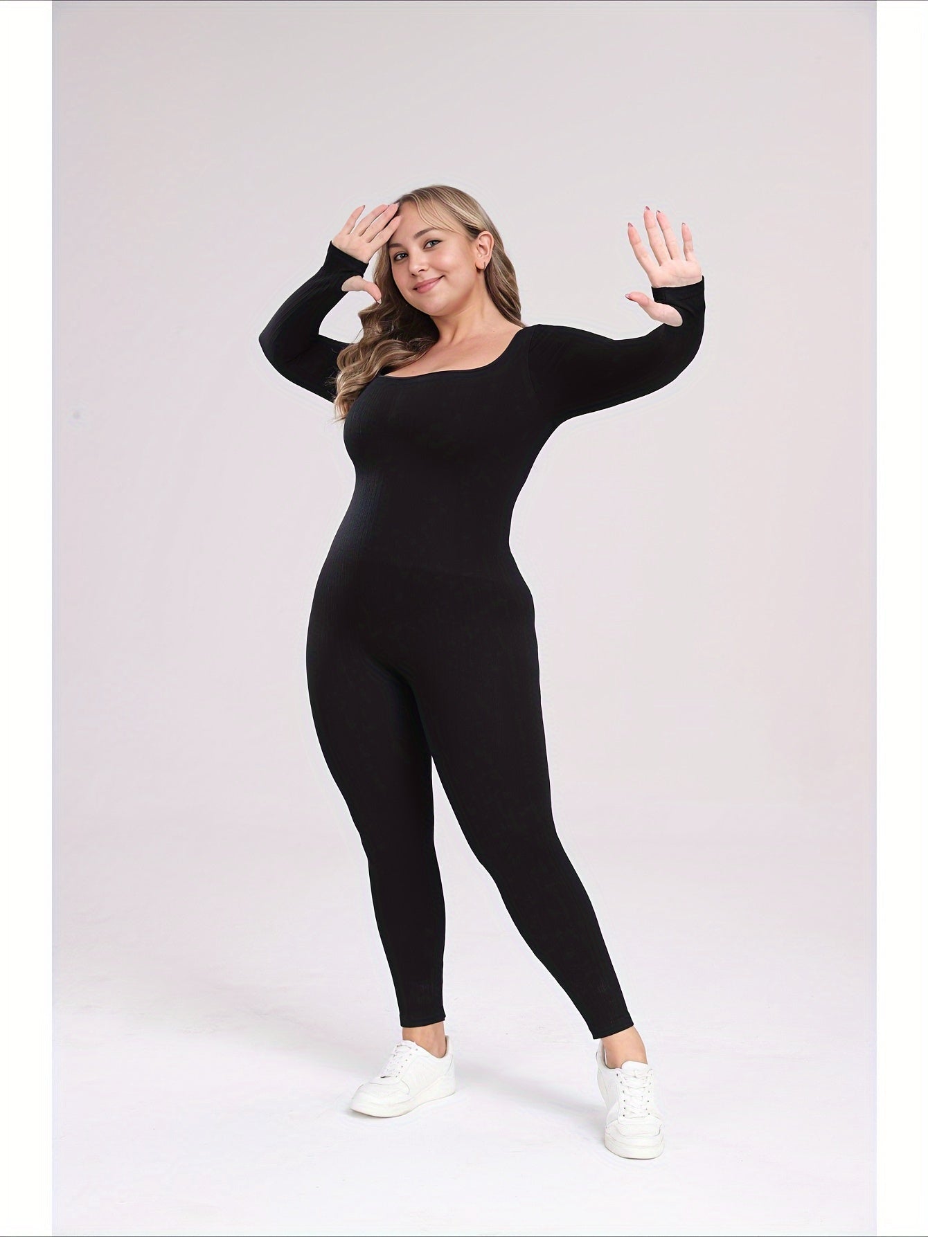Plus Size Seamless Shapewear Bodysuit for Women Slimming, Yoga, Winter