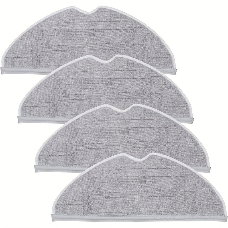 Set of 4 Microfiber Vacuum Mop Pads for Roborock T7S S8 S8+ S7 Series Hard Floor Cleaning
